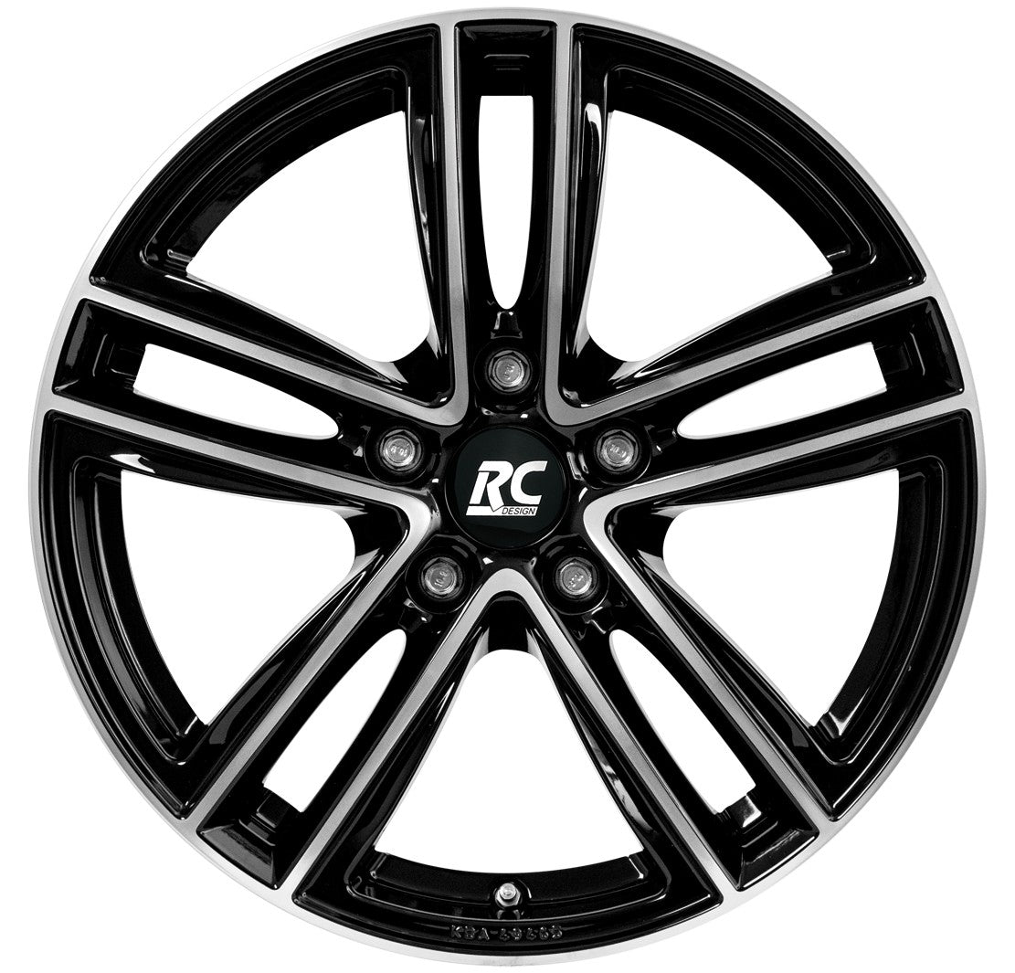 RC-Design RC27 schwarz front-poliert 7x18 ET50 - LK5/114.3 ML60.1