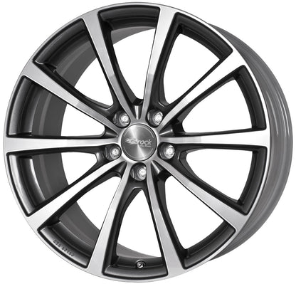Brock B32 himalaya-grey front-poliert 7.5x18 ET33 - LK5/112 ML66.6