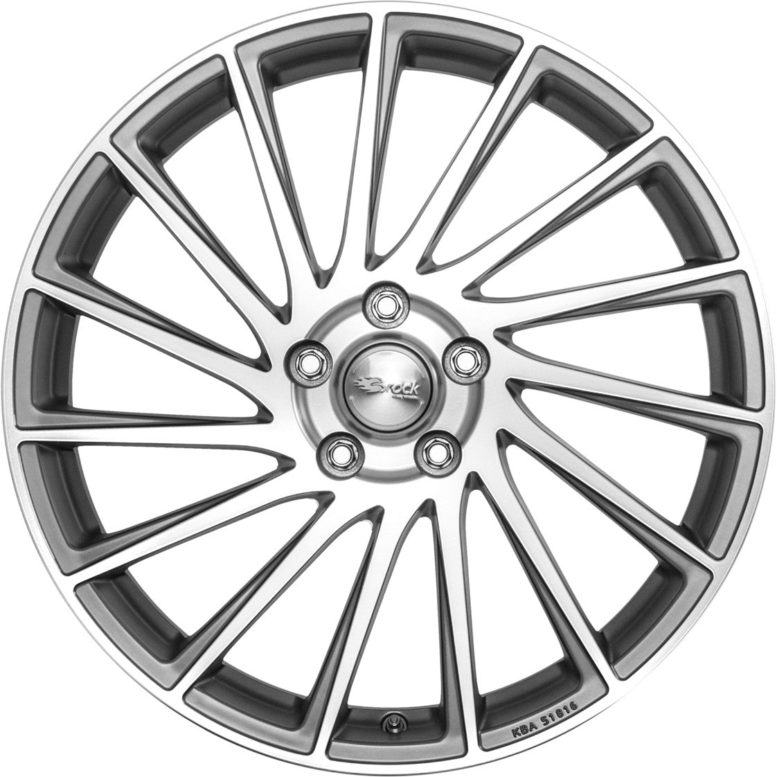 Brock B39 ferric grey voll-poliert 7.5x19 ET50 - LK5/114.3 ML67.1