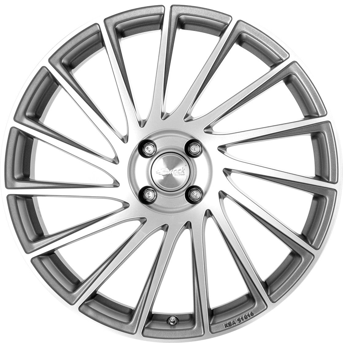 Brock B39 ferric grey voll-poliert 7x17 ET35 - LK4/98 ML58.1