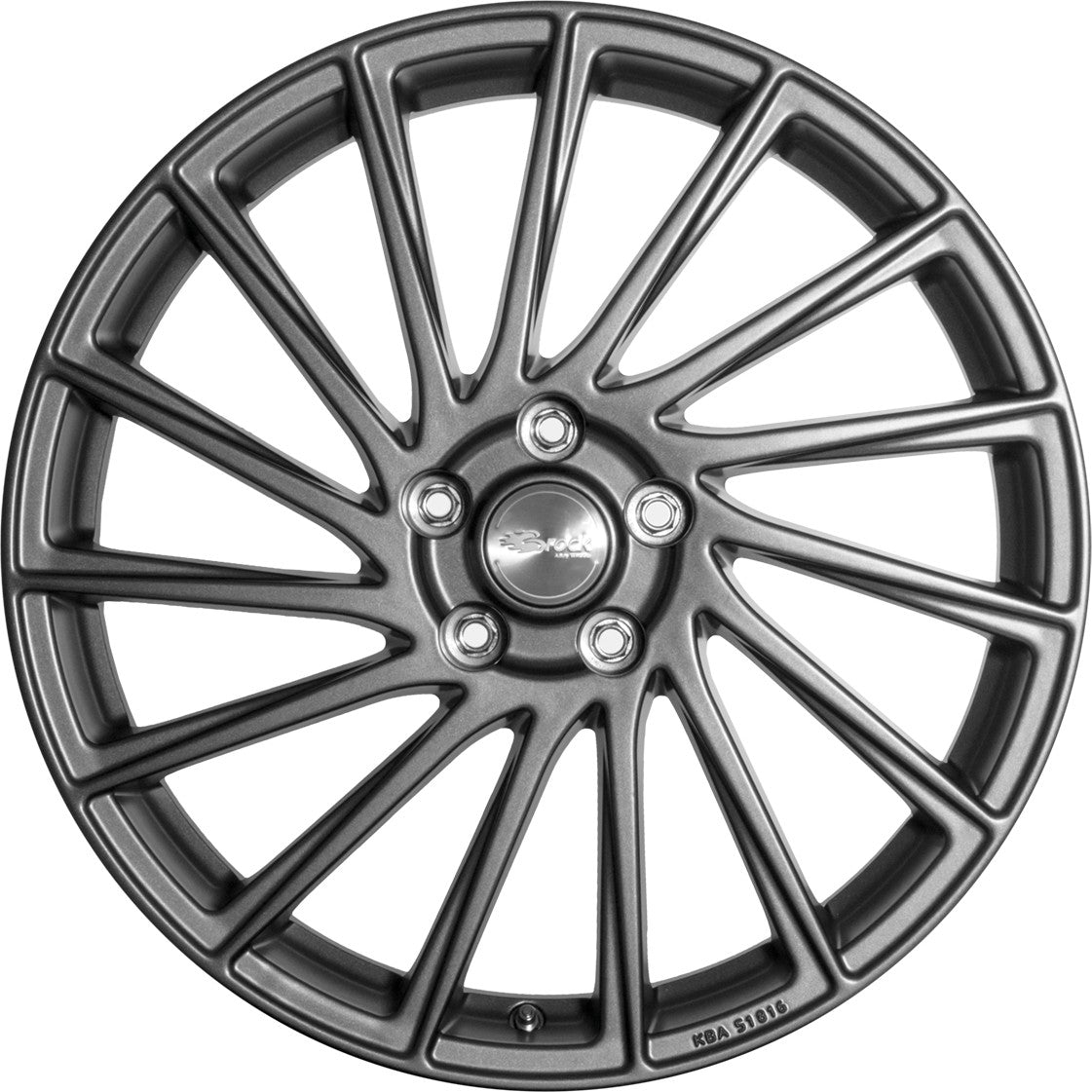 Brock B39 himalaya grey matt Alufelge 7x17 Zoll ET47 LK 5x112 ML66.6 – Bild 2