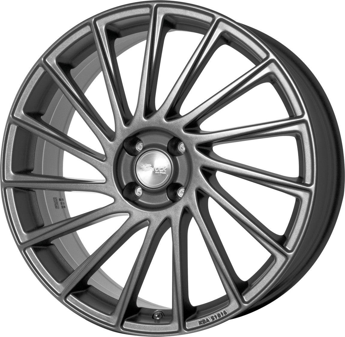 Brock B39 himalaya grey matt Alufelge 7x17 Zoll ET47 LK 5x112 ML66.6 – Bild 4