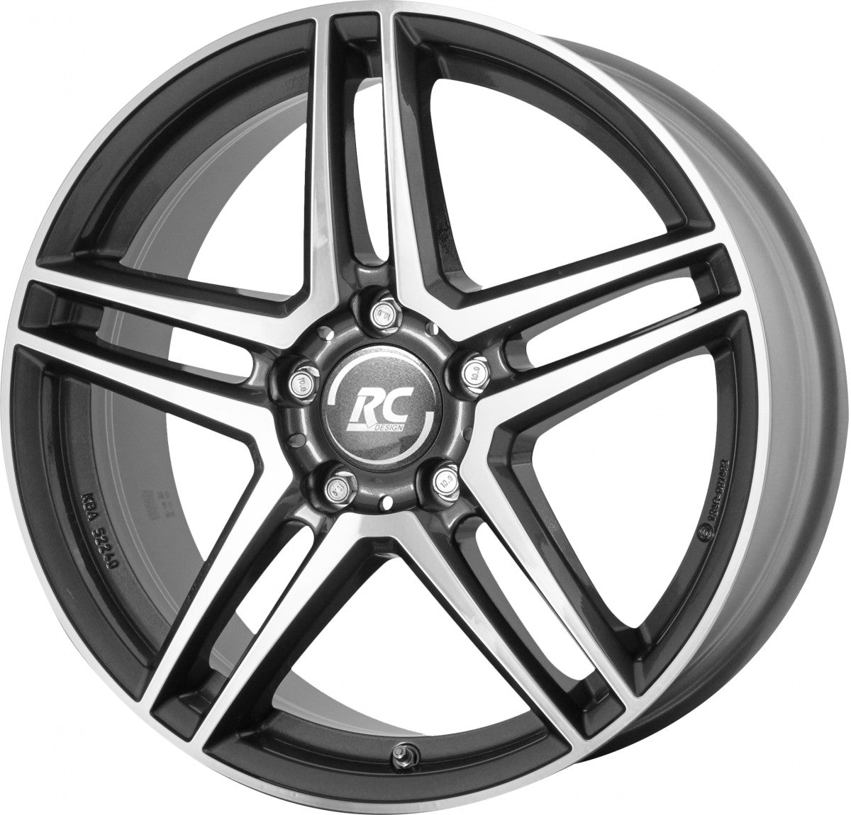 RC-Design RCD17 himalaya-grey front-poliert Alufelge 8.5x19 Zoll ET62 LK 5x112 ML66.6