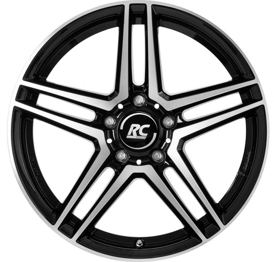 RC-Design RCD17 schwarz front-poliert 6.5x17 ET49 - LK5/112 ML66.6