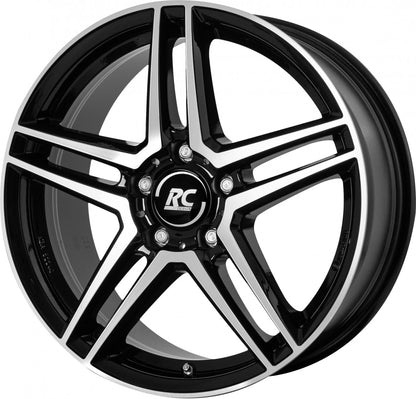 RC-Design RCD17 schwarz front-poliert Alufelge 8.5x19 Zoll ET54 LK 5x112 ML66.6