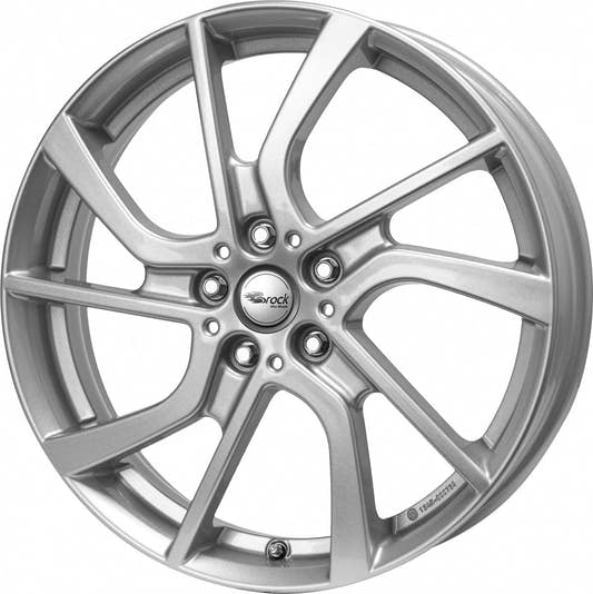 Brock EB1 kristallsilber lackiert Alufelge 5x19 Zoll ET28 LK 5x112 ML66.7