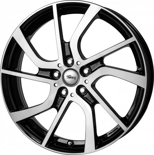 Brock EB1 schwarz front-poliert 5x19 ET28 - LK5/112 ML66.7