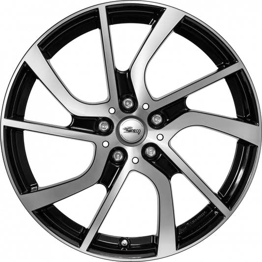 Brock EB1 schwarz front-poliert 5x19 ET28 - LK5/112 ML66.7