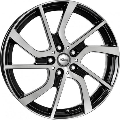 Brock EB1 schwarz front-poliert 5x19 ET28 - LK5/112 ML66.7