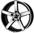 Brock B35 schwarz-matt front-poliert Alufelge 9x20 Zoll ET35 LK 5x112 ML66.7