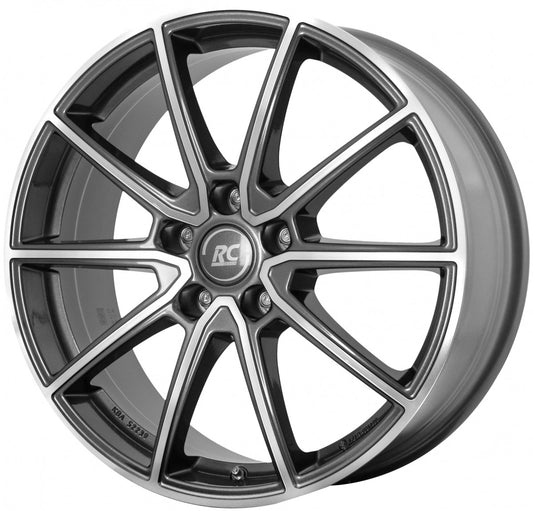 RC-Design RC32 himalaya-grey front-poliert 6.5x16 ET22 - LK5/112 ML66.7