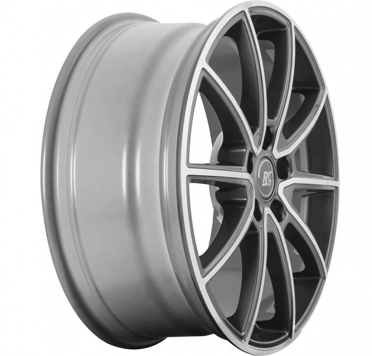 RC-Design RC32 himalaya-grey front-poliert Alufelge 7.5x17 Zoll ET54 LK 5x112 ML66.7 – Bild 3