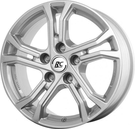 RC-Design TDG2 kristallsilber lackiert 7.5x17 ET40 - LK5/114.3 ML60.1