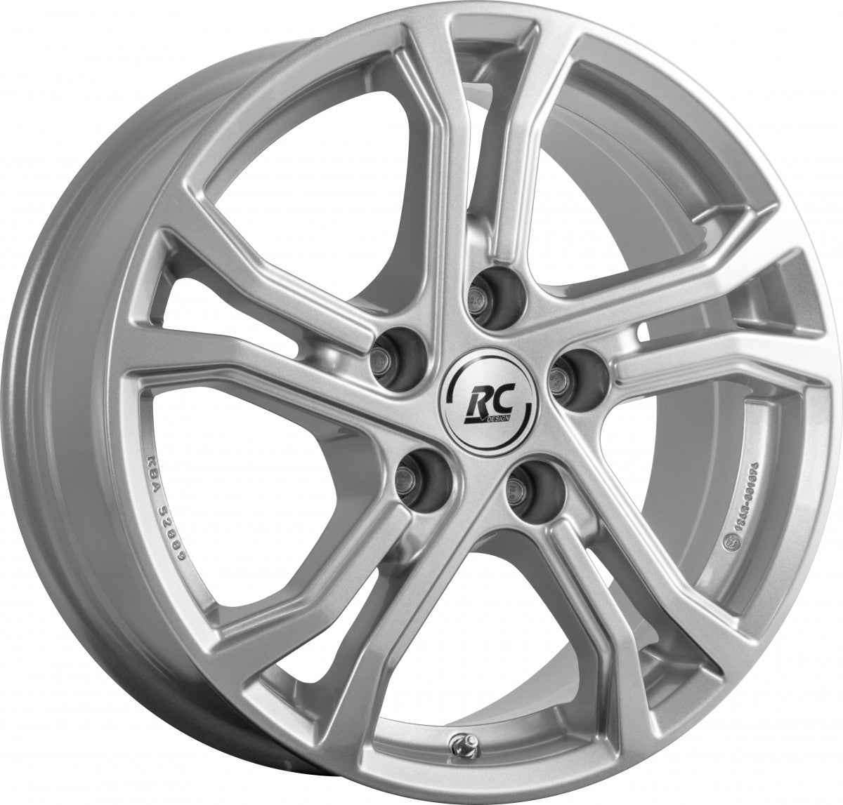 RC-Design TDG2 kristallsilber lackiert 7.5x17 ET40 - LK5/114.3 ML60.1