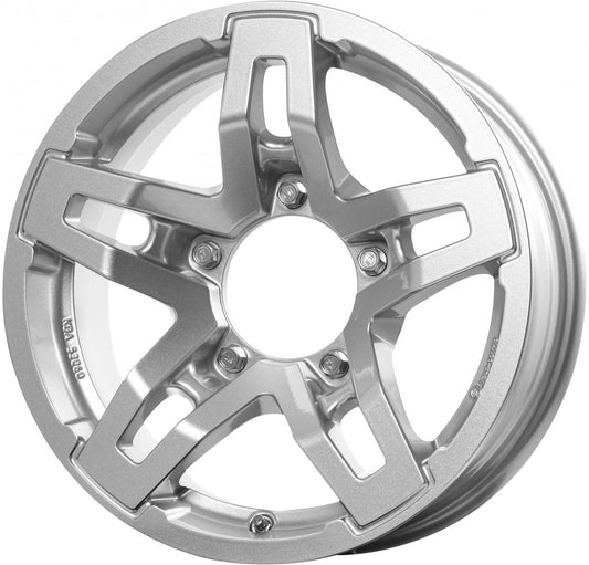 RC-Design RC33X kristallsilber lackiert 5.5x15 ET5 - LK5/139.7 ML108.3