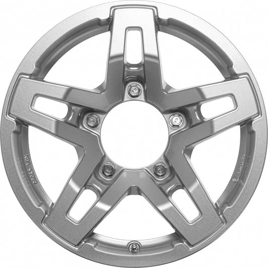 RC-Design RC33X kristallsilber lackiert 5.5x15 ET5 - LK5/139.7 ML108.3