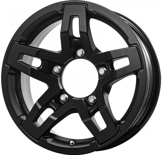 RC-Design RC33X satin-black matt-lackiert 5.5x15 ET5 - LK5/139.7 ML108.3