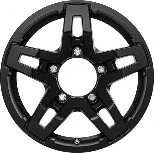 RC-Design RC33X satin-black matt-lackiert 5.5x15 ET5 - LK5/139.7 ML108.3