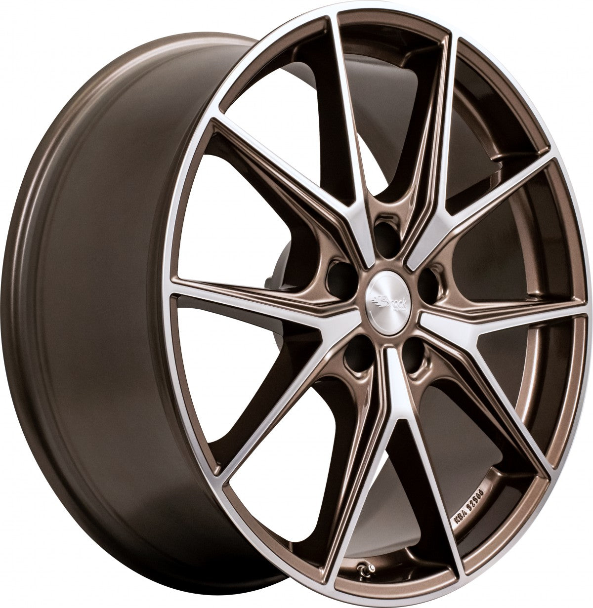 Brock B40 bronze-copper front-poliert 8x19 ET35 - LK5/114.3 ML72.6
