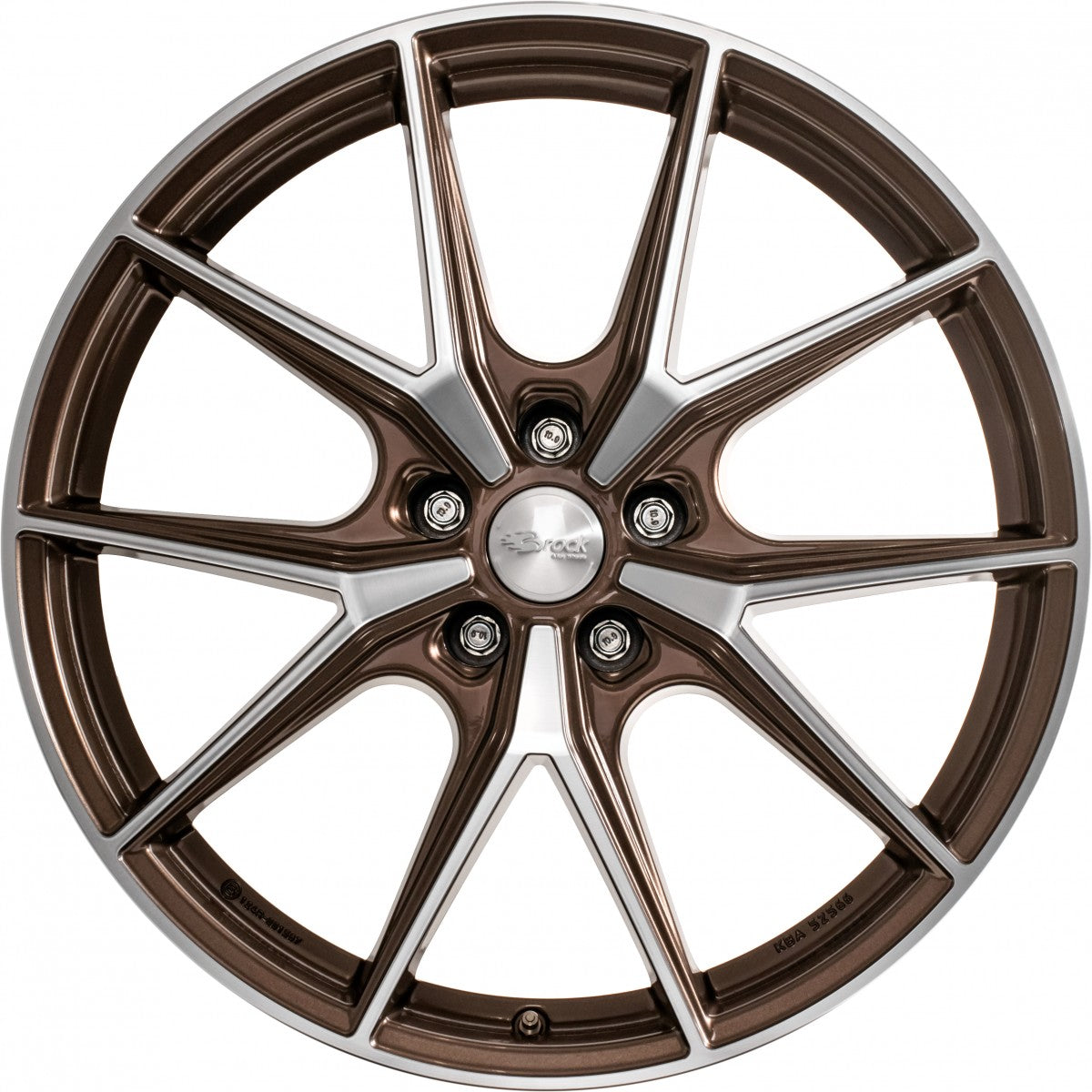 Brock B40 bronze-copper front-poliert 8x19 ET38 - LK5/112 ML66.6
