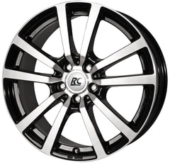 RC-Design RC25T schwarz front-poliert Alufelge 6.5x16 Zoll ET51 LK 5x120 ML65.1