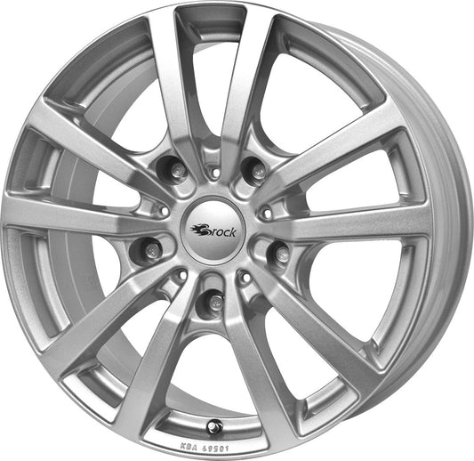 RC-Design RC25T kristallsilber lackiert 6.5x16 ET47 - LK5/114.3 ML66.1