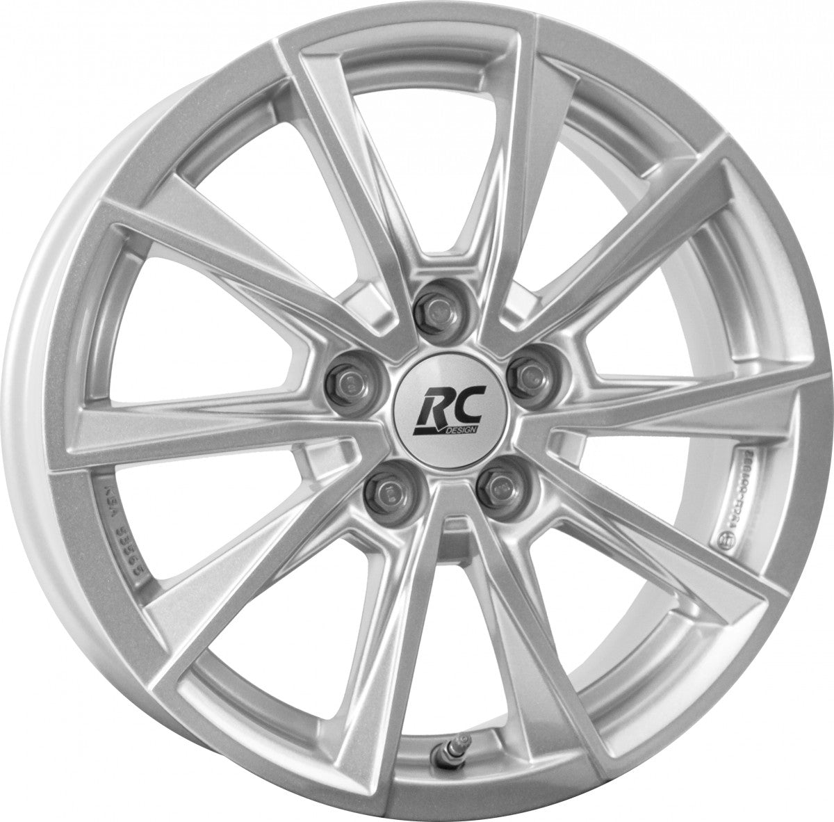 RC-Design TDG3 kristallsilber lackiert 6x15 ET45 - LK5/100 ML54.1