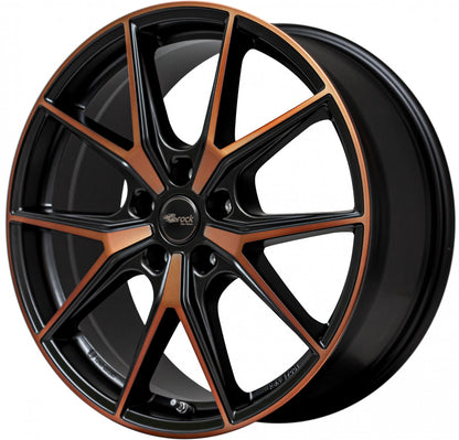 Brock B40 black-orange matt-lackiert 8x19 ET49 - LK5/112 ML57.1