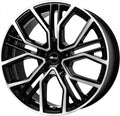 Brock B41 schwarz front-poliert Alufelge 8.5x21 Zoll ET40 LK 5x112 ML66.6
