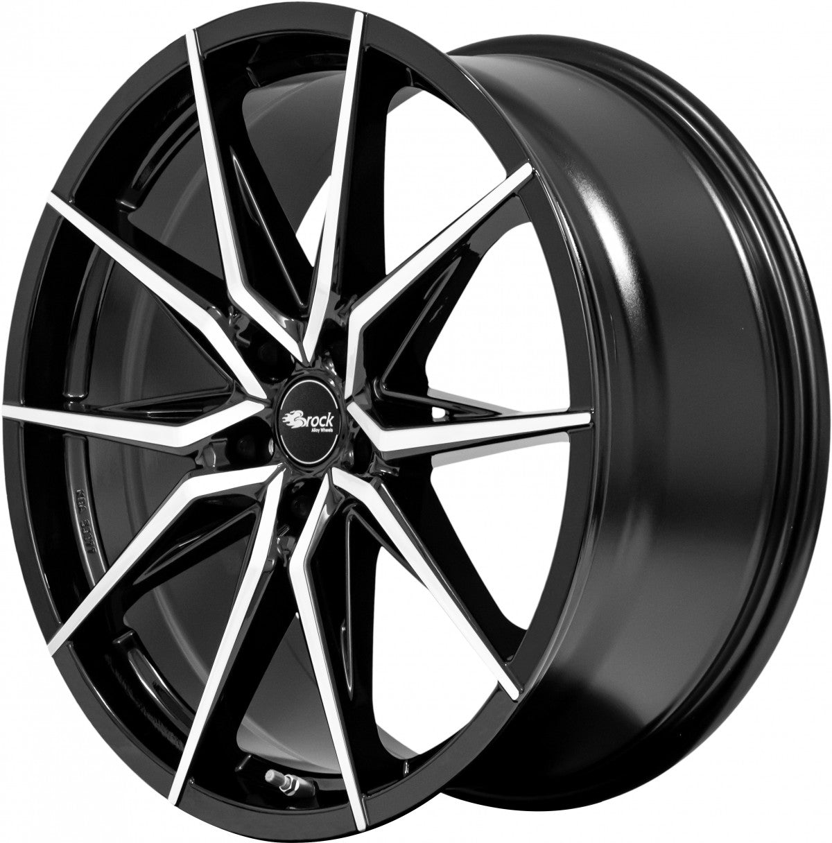 Brock B42 schwarz front-poliert 9.5x20 ET42 - LK5/120 ML72.6