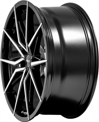 Brock B42 schwarz front-poliert 9.5x20 ET42 - LK5/120 ML72.6
