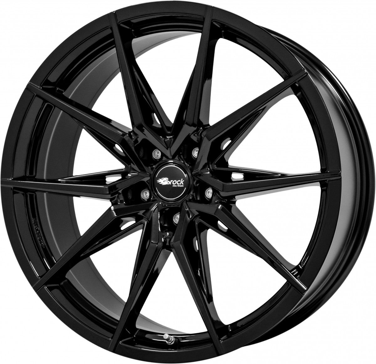 Brock B42 schwarz lackiert Alufelge 9.5x20 Zoll ET35 LK 5x112 ML66.6