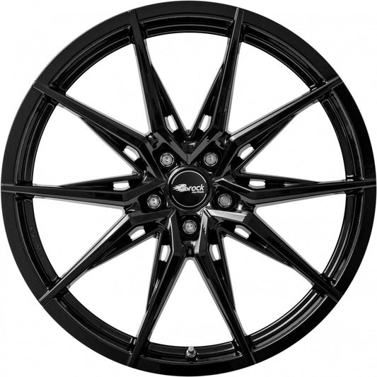 Brock B42 schwarz lackiert 9.5x20 ET42 - LK5/120 ML72.6