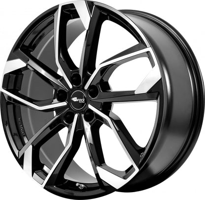 RC-Design RC34 schwarz front-poliert 7x17 ET35 - LK5/114.3 ML66.1