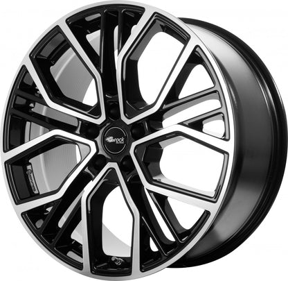 Brock B41 schwarz front-poliert 10.5x21 ET43 - LK5/112 ML66.6