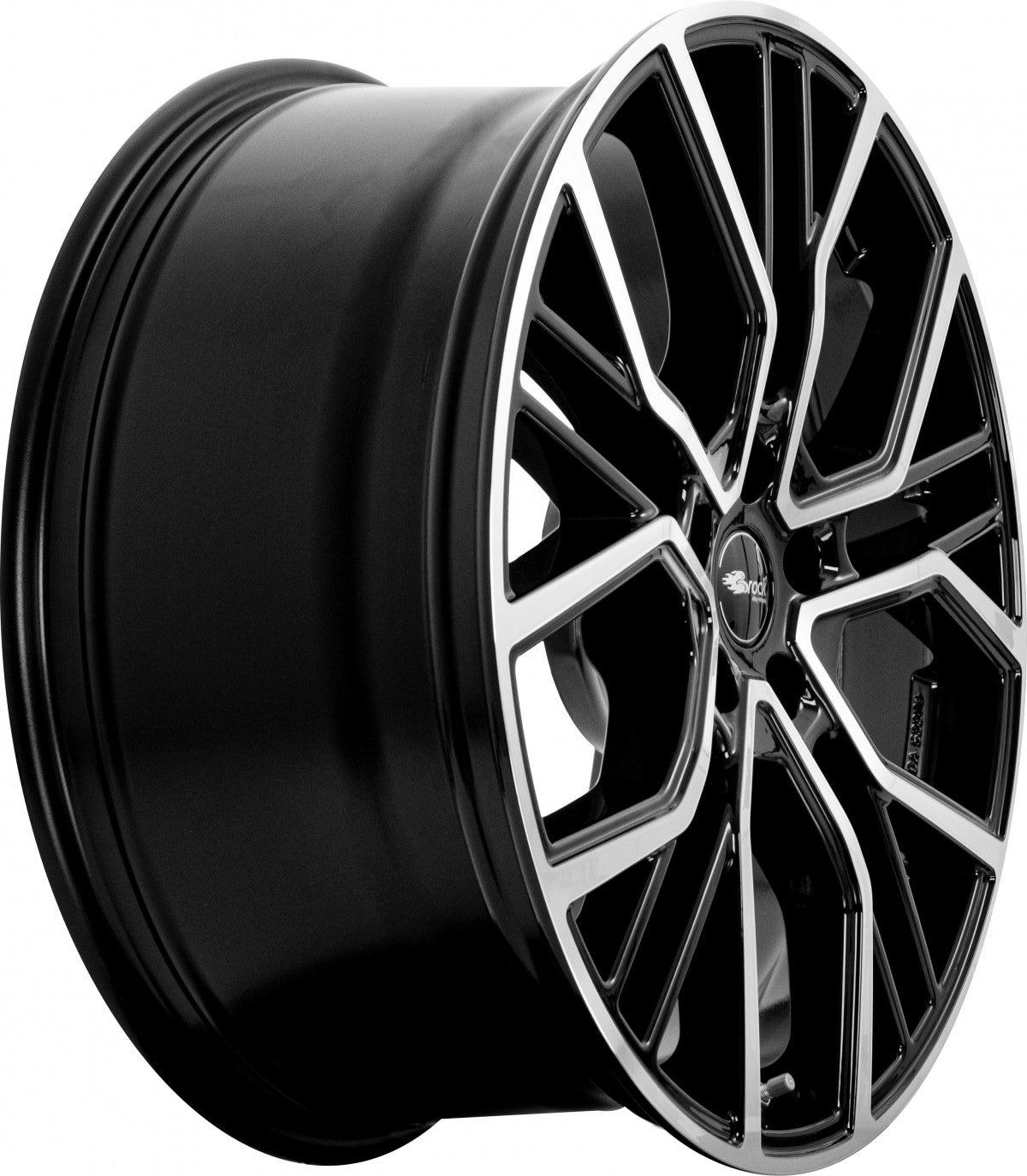 Brock B41 schwarz front-poliert 10.5x21 ET43 - LK5/112 ML66.6