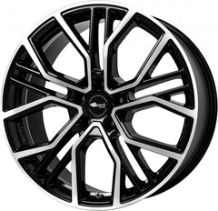Brock B41 schwarz front-poliert Alufelge 10x21 Zoll ET62.5 LK 5x112 ML66.6