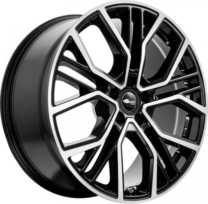 Brock B41 schwarz front-poliert 10x21 ET62.5 - LK5/112 ML66.6