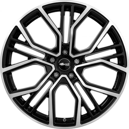 Brock B41 schwarz front-poliert 11x21 ET49 - LK5/130 ML71.6