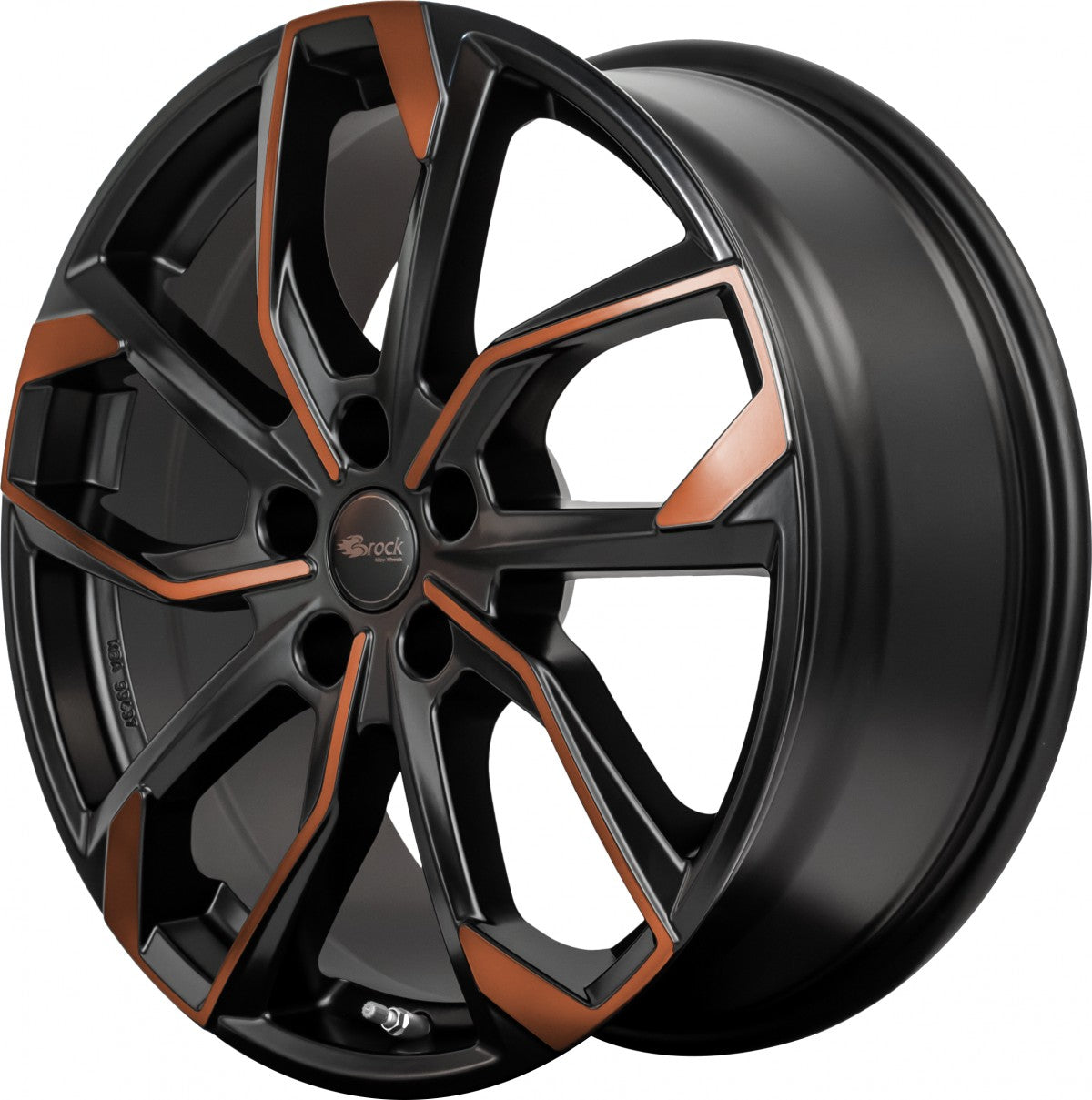 RC-Design RC34 black orange matt 8x19 ET50 - LK5/112 ML57.1