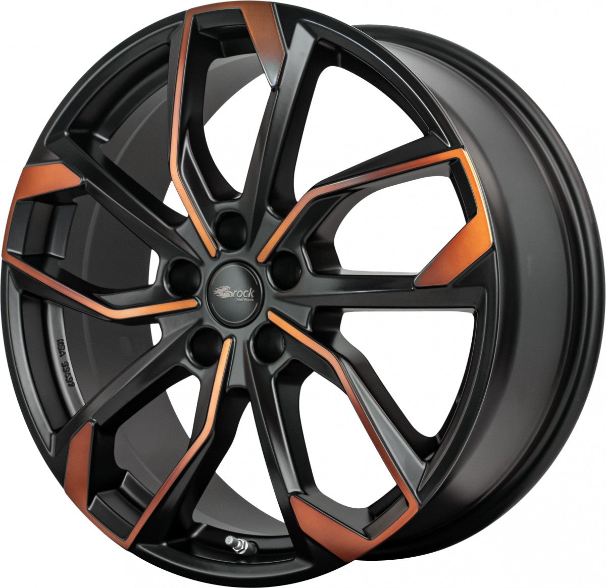 RC-Design RC34 black orange matt 8x18 ET40 - LK5/112 ML57.1