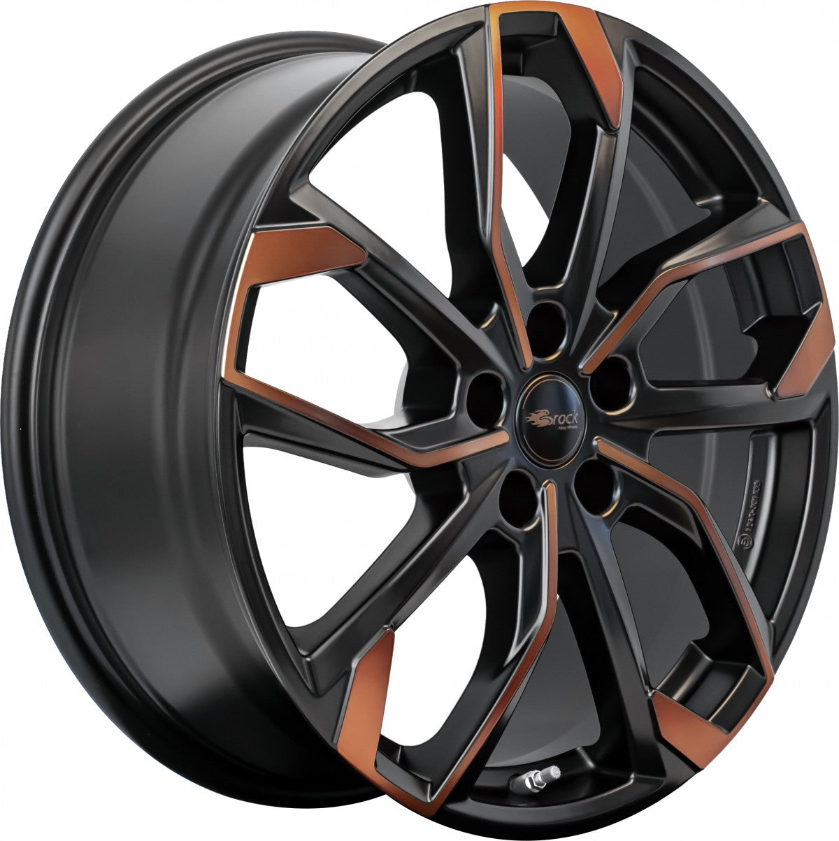 RC-Design RC34 black orange matt 8x18 ET40 - LK5/112 ML57.1