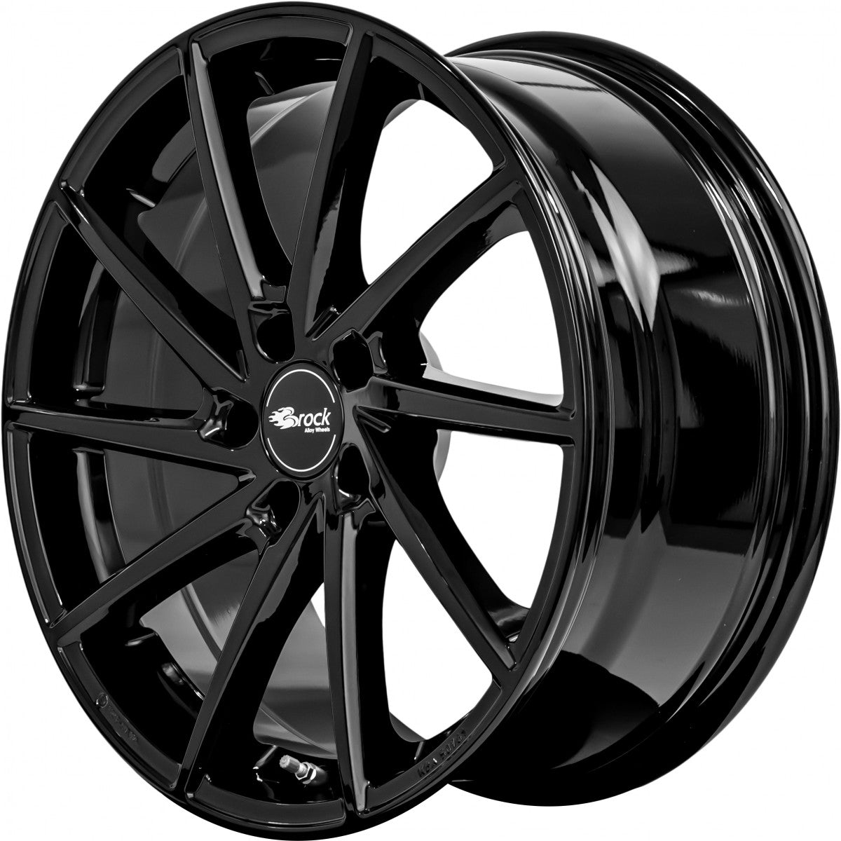 Brock B37 schwarz lackiert 9x20 ET45 - LK5/120 ML65.1