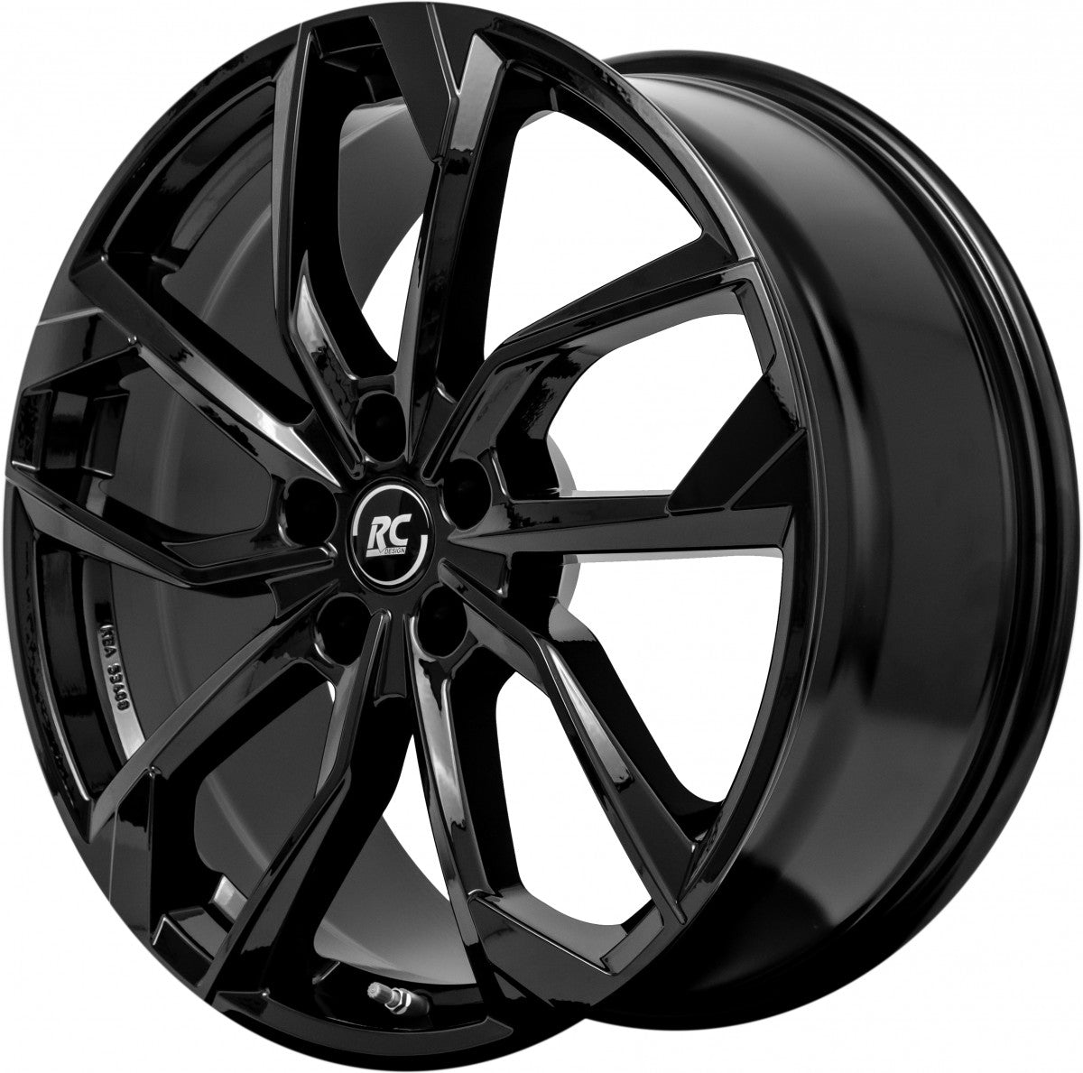 RC-Design RC34 schwarz lackiert Alufelge 7.5x18 Zoll ET49 LK 5x108 ML65.1 – Bild 3