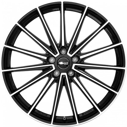Brock B43 schwarz glanz front-poliert Alufelge 9x21 Zoll ET38.5 LK 5x108 ML63.4 – Bild 2