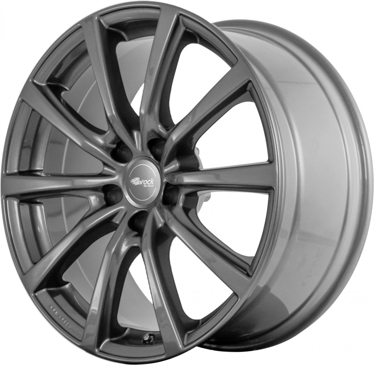 Brock B32 titan metallic 9.5x19 ET45 - LK5/114.3 ML64.1