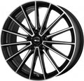 Brock B43 schwarz glanz front-poliert Alufelge 8x19 Zoll ET45 LK 5x112 ML66.6