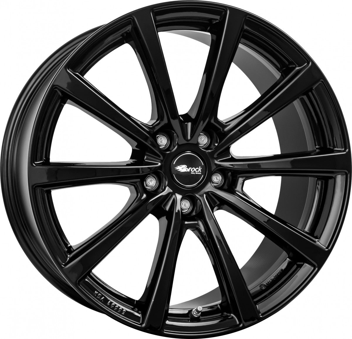 Brock B32 schwarz lackiert 8.5x18 ET36 - LK5/112 ML66.55