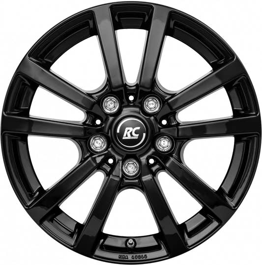 RC-Design RC25T schwarz lackiert Alufelge 6.5x16 Zoll ET48 LK 5x118 ML71.1 – Bild 2