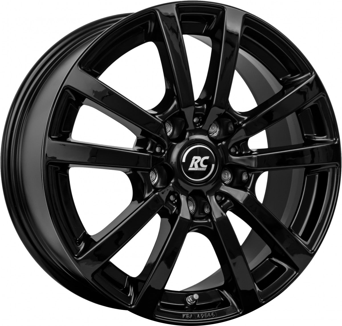RC-Design RC25T schwarz lackiert 6.5x16 ET60 - LK5/120 ML65.1